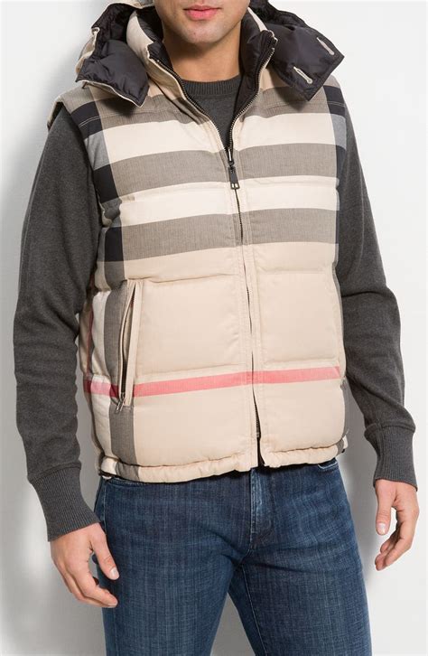 burberry down vest mens